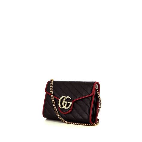 borsa gucci nera e rossa|Gucci borse.